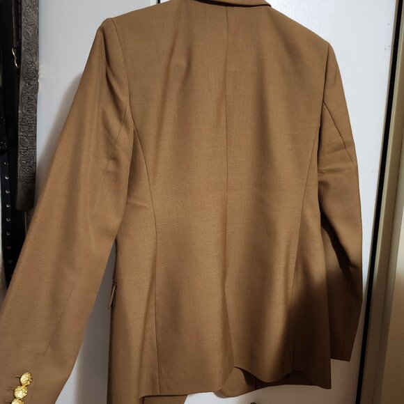 Tan Banana Republic Blazer Jacket with Gold Buttons - Picture 8 of 11